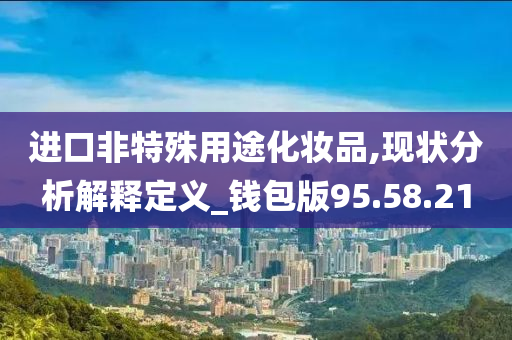 进口非特殊用途化妆品,现状分析解释定义_钱包版95.58.21