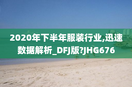 2020年下半年服装行业,迅速数据解析_DFJ版?JHG676