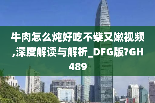 牛肉怎么炖好吃不柴又嫩视频,深度解读与解析_DFG版?GH489