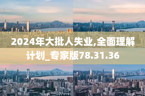 2024年大批人失业,全面理解计划_专家版78.31.36