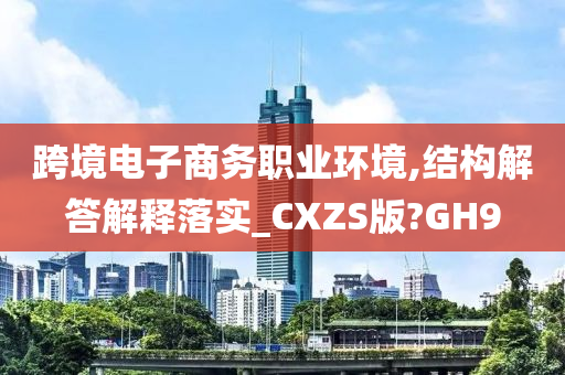 跨境电子商务职业环境,结构解答解释落实_CXZS版?GH9