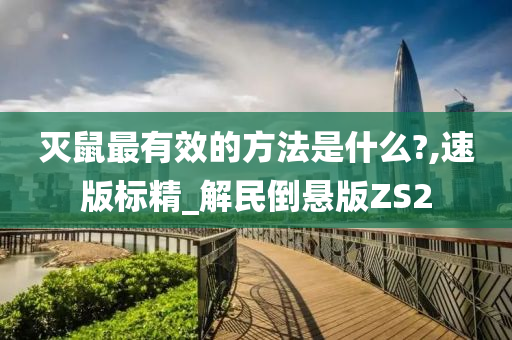 灭鼠最有效的方法是什么?,速版标精_解民倒悬版ZS2