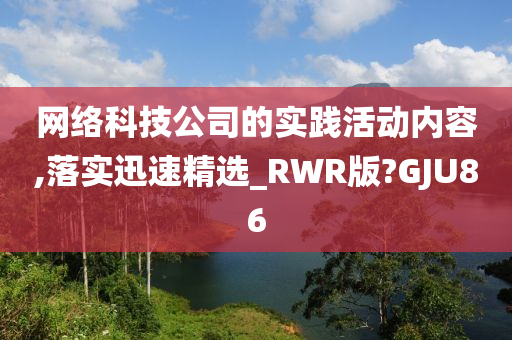 网络科技公司的实践活动内容,落实迅速精选_RWR版?GJU86