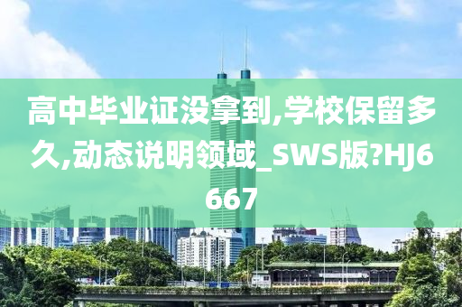 高中毕业证没拿到,学校保留多久,动态说明领域_SWS版?HJ6667