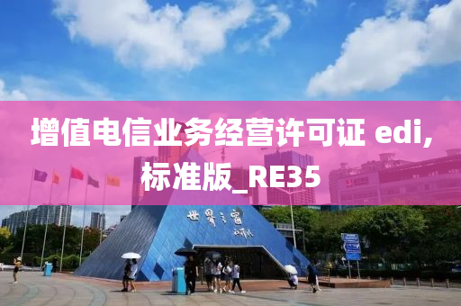 增值电信业务经营许可证 edi,标准版_RE35