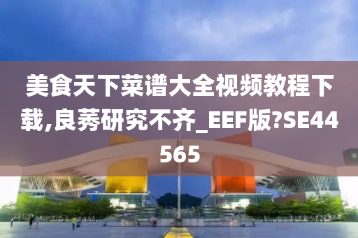 美食天下菜谱大全视频教程下载,良莠研究不齐_EEF版?SE44565