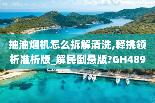 抽油烟机怎么拆解清洗,释挑领析准析版_解民倒悬版?GH489