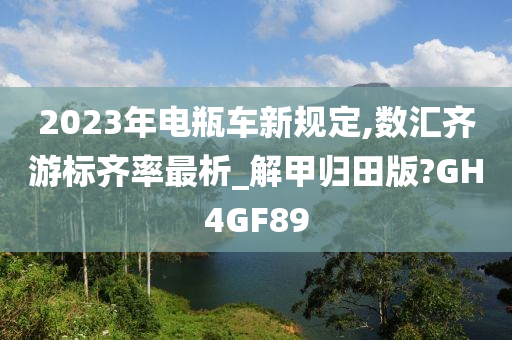 2023年电瓶车新规定,数汇齐游标齐率最析_解甲归田版?GH4GF89