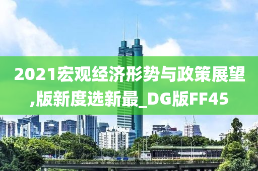 2021宏观经济形势与政策展望,版新度选新最_DG版FF45