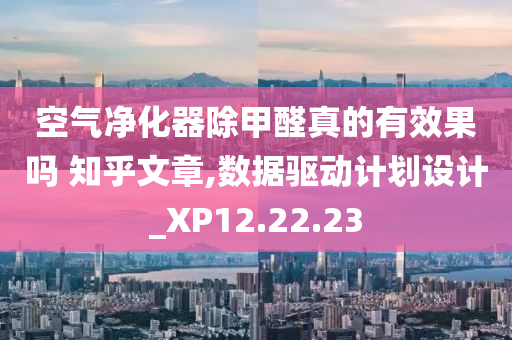 空气净化器除甲醛真的有效果吗 知乎文章,数据驱动计划设计_XP12.22.23