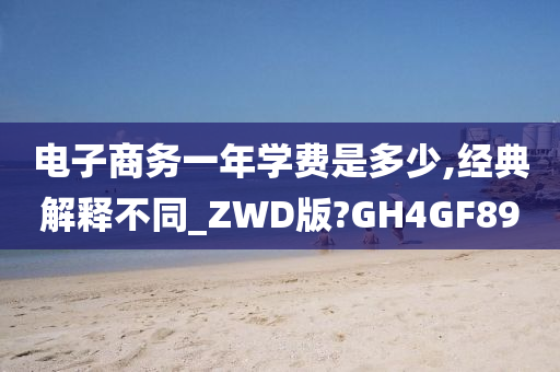 电子商务一年学费是多少,经典解释不同_ZWD版?GH4GF89