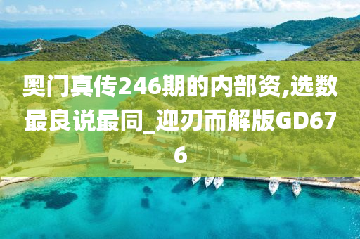 奥门真传246期的内部资,选数最良说最同_迎刃而解版GD676