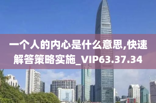 一个人的内心是什么意思,快速解答策略实施_VIP63.37.34