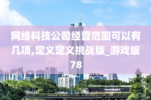 网络科技公司经营范围可以有几项,定义定义挑战版_游戏版78