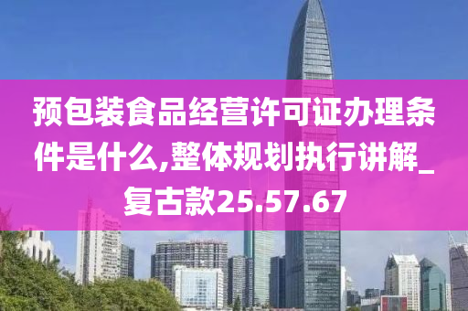 预包装食品经营许可证办理条件是什么,整体规划执行讲解_复古款25.57.67