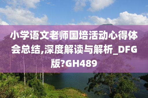 小学语文老师国培活动心得体会总结,深度解读与解析_DFG版?GH489