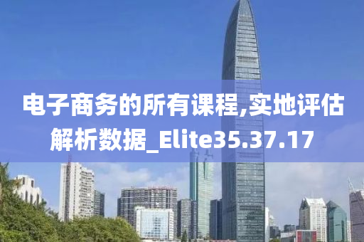 电子商务的所有课程,实地评估解析数据_Elite35.37.17