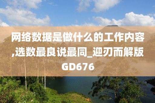 网络数据是做什么的工作内容,选数最良说最同_迎刃而解版GD676