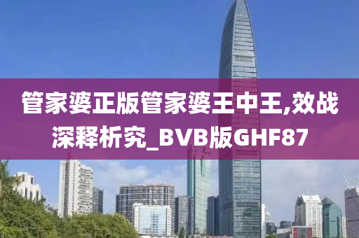 管家婆正版管家婆王中王,效战深释析究_BVB版GHF87