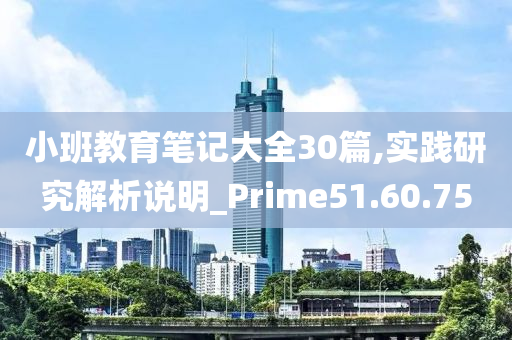 小班教育笔记大全30篇,实践研究解析说明_Prime51.60.75