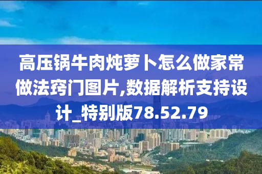 高压锅牛肉炖萝卜怎么做家常做法窍门图片,数据解析支持设计_特别版78.52.79