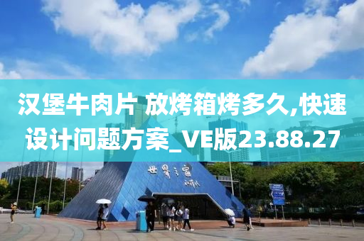 汉堡牛肉片 放烤箱烤多久,快速设计问题方案_VE版23.88.27