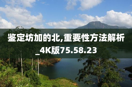 鉴定坊加的北,重要性方法解析_4K版75.58.23