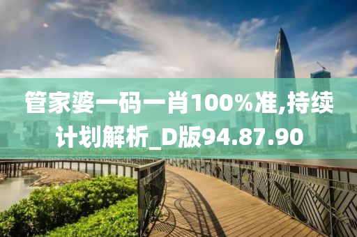 管家婆一码一肖100%准,持续计划解析_D版94.87.90