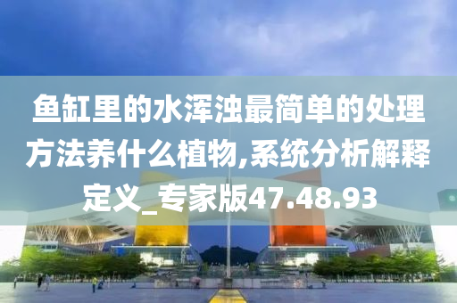 鱼缸里的水浑浊最简单的处理方法养什么植物,系统分析解释定义_专家版47.48.93