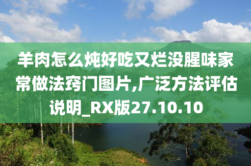 羊肉怎么炖好吃又烂没腥味家常做法窍门图片,广泛方法评估说明_RX版27.10.10