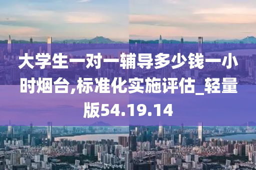 大学生一对一辅导多少钱一小时烟台,标准化实施评估_轻量版54.19.14