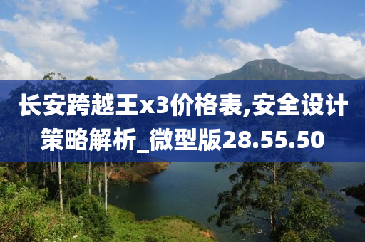 长安跨越王x3价格表,安全设计策略解析_微型版28.55.50