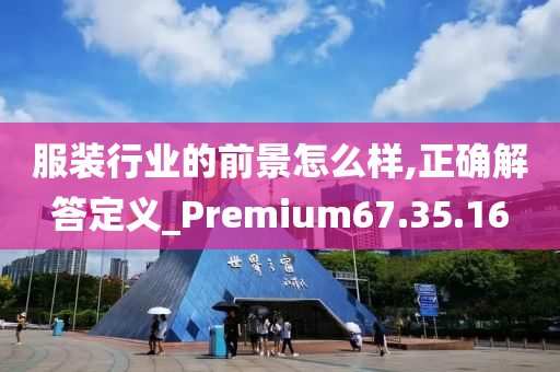 服装行业的前景怎么样,正确解答定义_Premium67.35.16