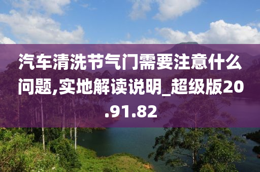 汽车清洗节气门需要注意什么问题,实地解读说明_超级版20.91.82