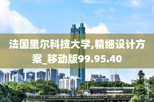 法国里尔科技大学,精细设计方案_移动版99.95.40