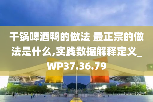 干锅啤酒鸭的做法 最正宗的做法是什么,实践数据解释定义_WP37.36.79