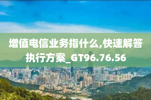 增值电信业务指什么,快速解答执行方案_GT96.76.56