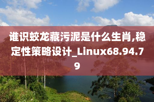 谁识蛟龙藏污泥是什么生肖,稳定性策略设计_Linux68.94.79