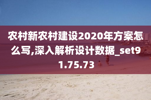 农村新农村建设2020年方案怎么写,深入解析设计数据_set91.75.73