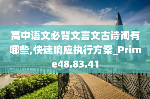 高中语文必背文言文古诗词有哪些,快速响应执行方案_Prime48.83.41