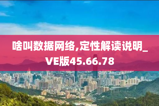 啥叫数据网络,定性解读说明_VE版45.66.78