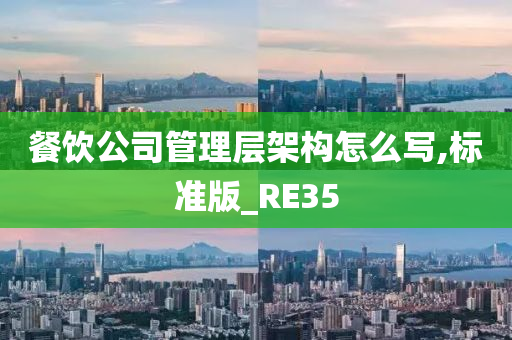 餐饮公司管理层架构怎么写,标准版_RE35