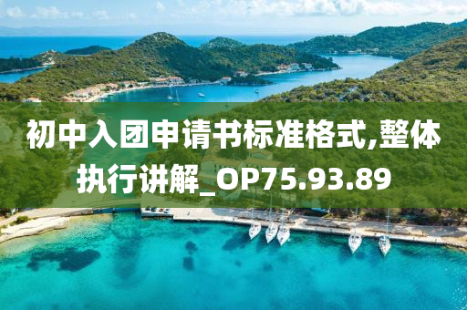 初中入团申请书标准格式,整体执行讲解_OP75.93.89