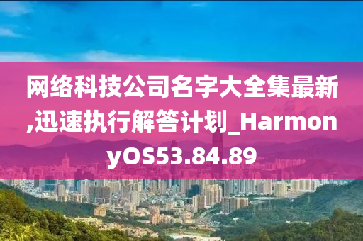 网络科技公司名字大全集最新,迅速执行解答计划_HarmonyOS53.84.89