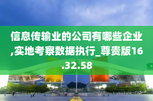 信息传输业的公司有哪些企业,实地考察数据执行_尊贵版16.32.58