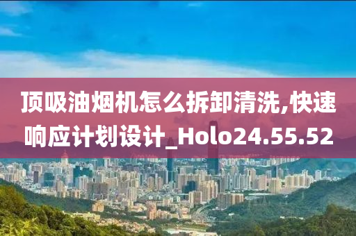 顶吸油烟机怎么拆卸清洗,快速响应计划设计_Holo24.55.52