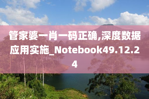 管家婆一肖一码正确,深度数据应用实施_Notebook49.12.24