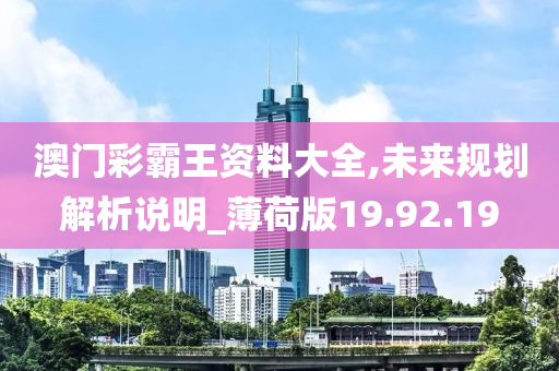 澳门彩霸王资料大全,未来规划解析说明_薄荷版19.92.19