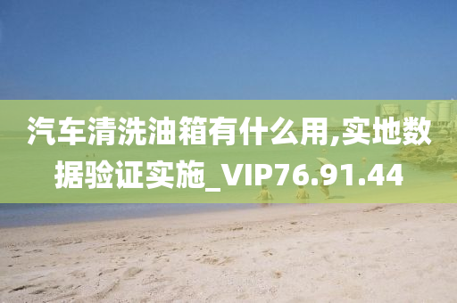 汽车清洗油箱有什么用,实地数据验证实施_VIP76.91.44