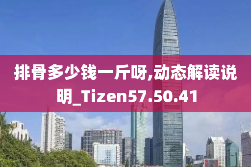 排骨多少钱一斤呀,动态解读说明_Tizen57.50.41